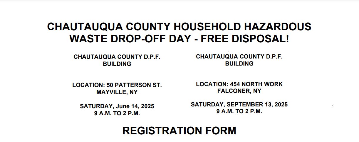 Chautauqua County HHW 2025Events