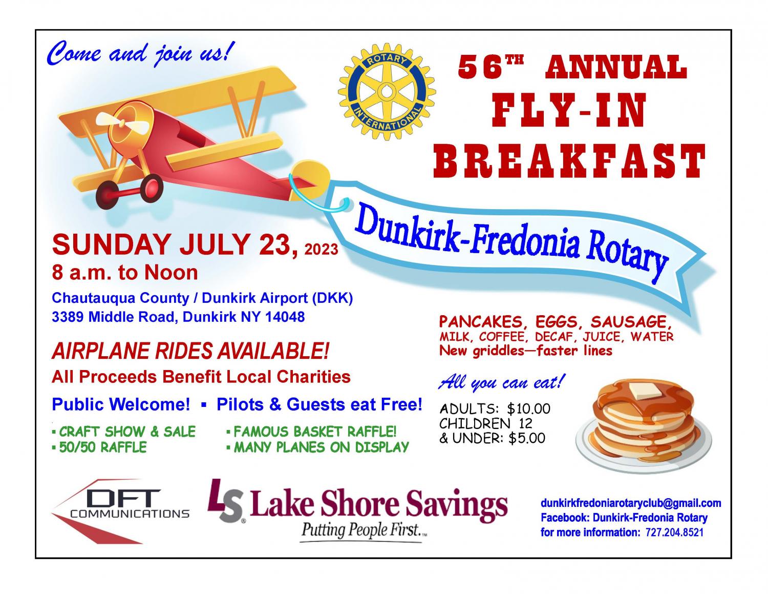 56th Annual Fly-In Breakfast at the Dunkirk Airport (DKK)