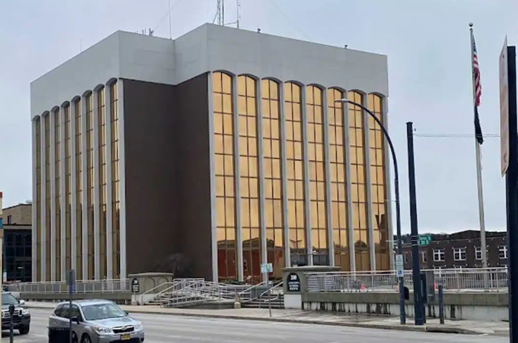 Jamestown City Hall building with gold windows. Our Jamestown CCBHC is on the fifth floor. 