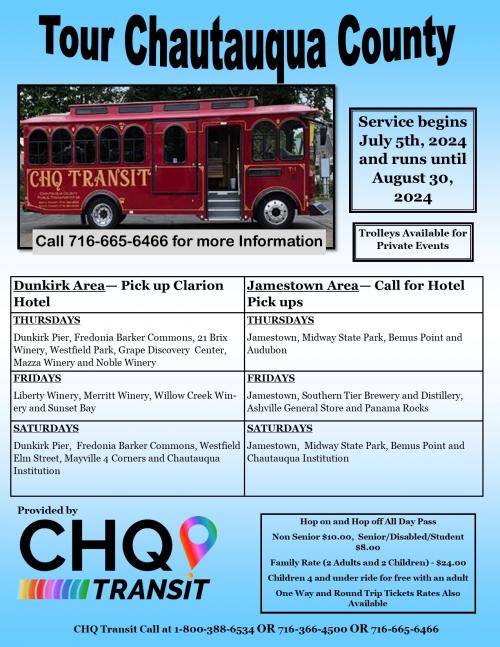 CHQ Tourism Route Flyer
