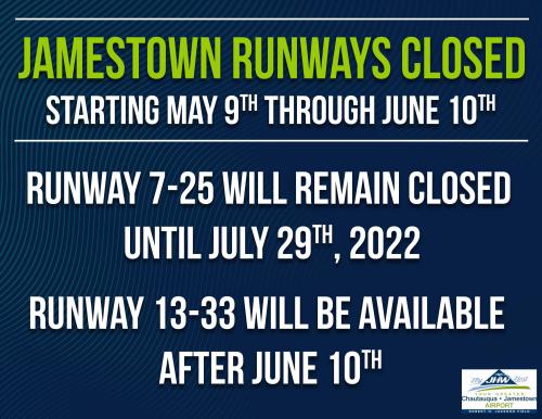 Jamestown Runway Closure Announcement